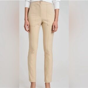 Derek Lam 10 Crosby Women's Tan High-Waisted Pants in Khaki
